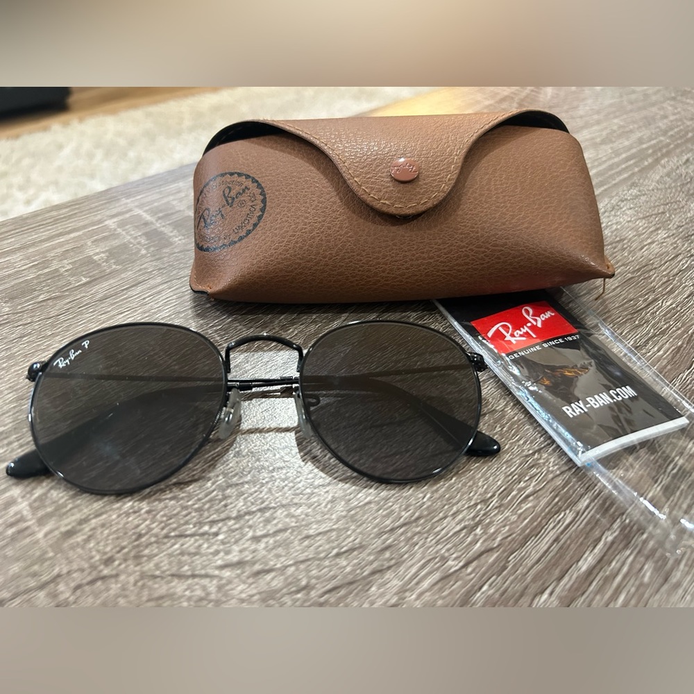 Dark Brown Tinted Ray Ban Sunglasses!